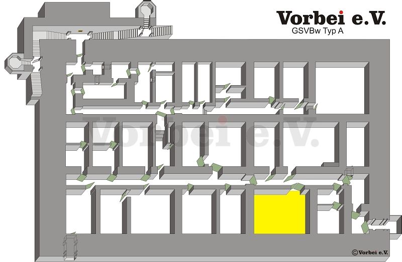 Raum 20 – Lage im Fernmeldebetriebsgebäude (Objekt 1) der GSVBw