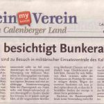 Verein besichtigt Bunkeranlage - Denkmalschützer sind zu Besuch in militärischer Einsatzzentrale des Kalten Krieges.