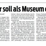 Ricklinger Atombunker soll als Museum erhalten bleiben.