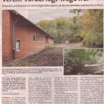 Verein Vorbei legt Wege frei - Sträucher und Büsche am ehemaligen Dienstgebäude der Bundeswehr sind bereits entfernt.