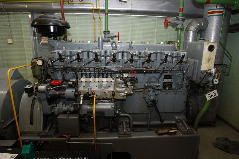 MWM-Dieselmotor der funktionsfähigen NEA im Raum 20.