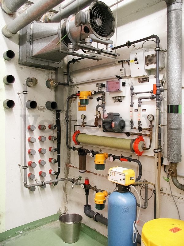 Trinkwasseraufbereitungsanlage im Raum 64a in der GSVBw 47 Niederbrombach.