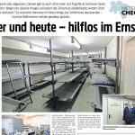 Zeitungsbericht Früher und heute - hilflos im Ernstfall. Erschienen am 04.05.2022 in der "Neue Presse".